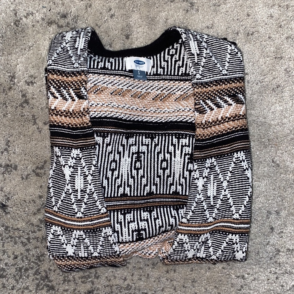✌🏼Old Navy Patterned Cardigan Sweater Small